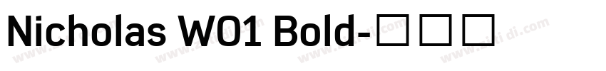 Nicholas W01 Bold字体转换